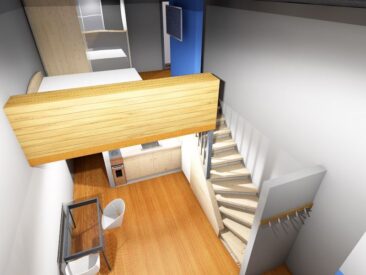 Interior mini duplex